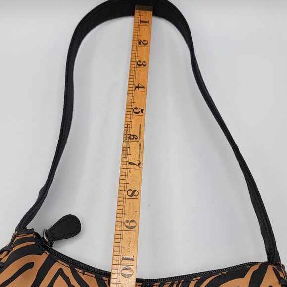 Liz Claiborne Shoulder Bag Animal Print Small Tan - Picture 6 of 9